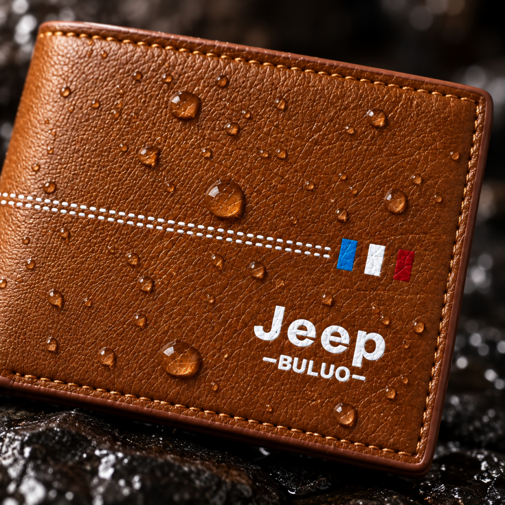 Portefeuille Homme Jeep Buluo Bifold Simili Cuir Multi-Poches