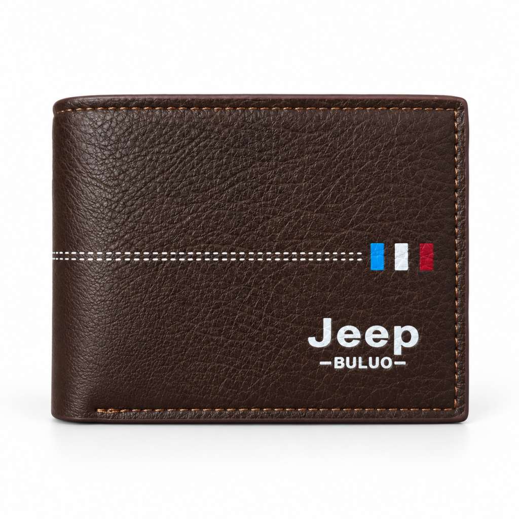 Portefeuille Homme Jeep Buluo Bifold Simili Cuir Multi-Poches