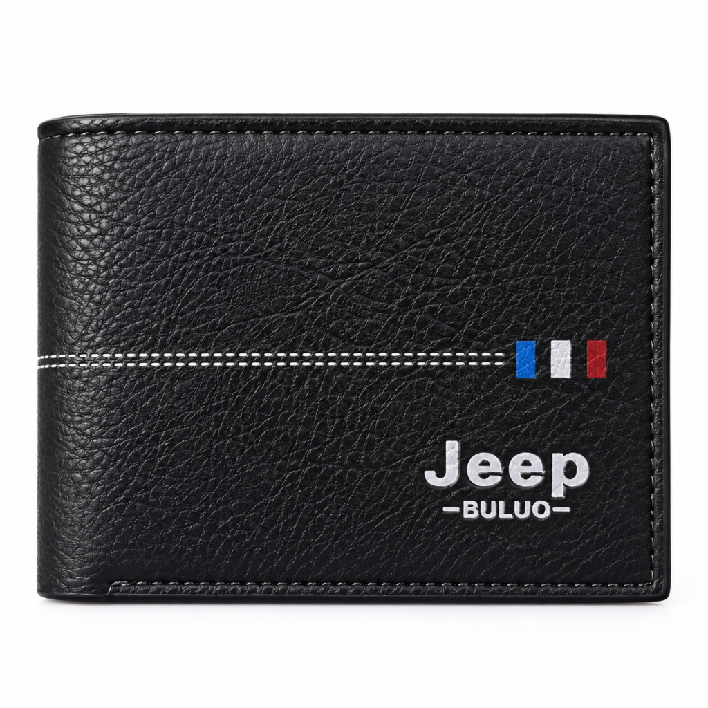Portefeuille Homme Jeep Buluo Bifold Simili Cuir Multi-Poches