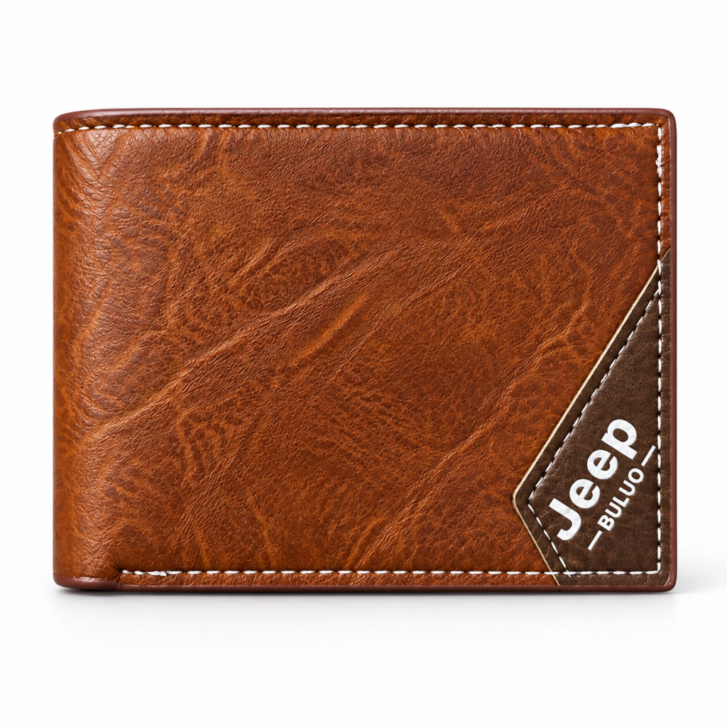 Portefeuille Homme Jeep Buluo V7 Bifold Simili Cuir - Organisé
