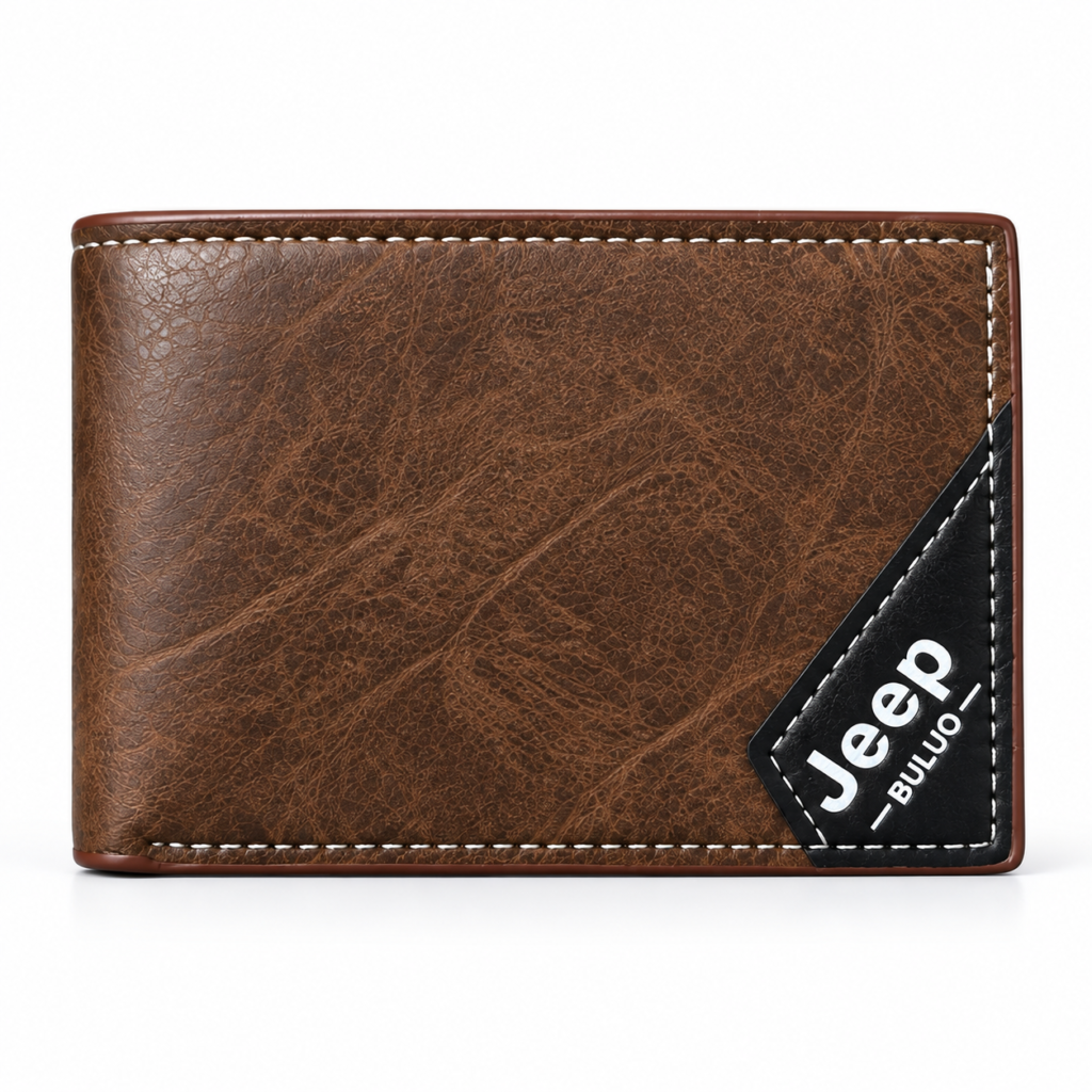 Portefeuille Homme Jeep Buluo V7 Bifold Simili Cuir - Organisé