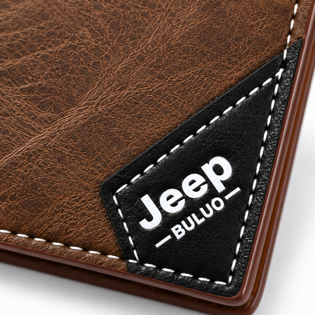 Portefeuille Homme Jeep Buluo V7 Bifold Simili Cuir - Organisé