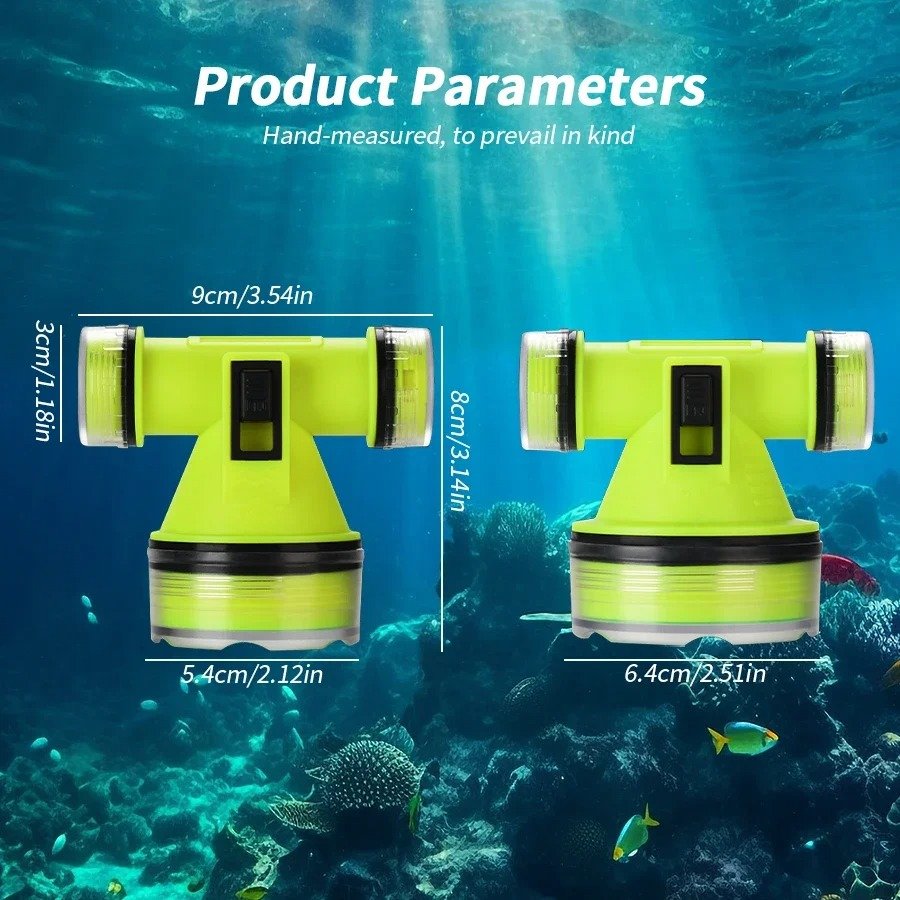 Lampe Frontale de Plongée LED Étanche 15m
