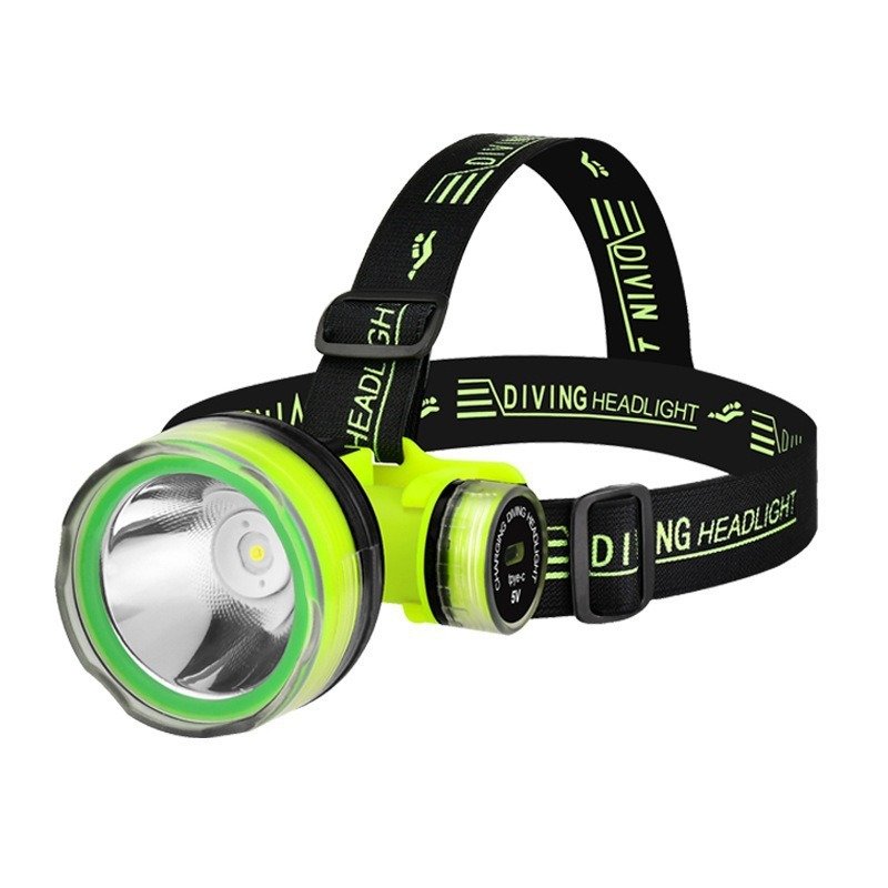 Lampe Frontale de Plongée LED Étanche 15m