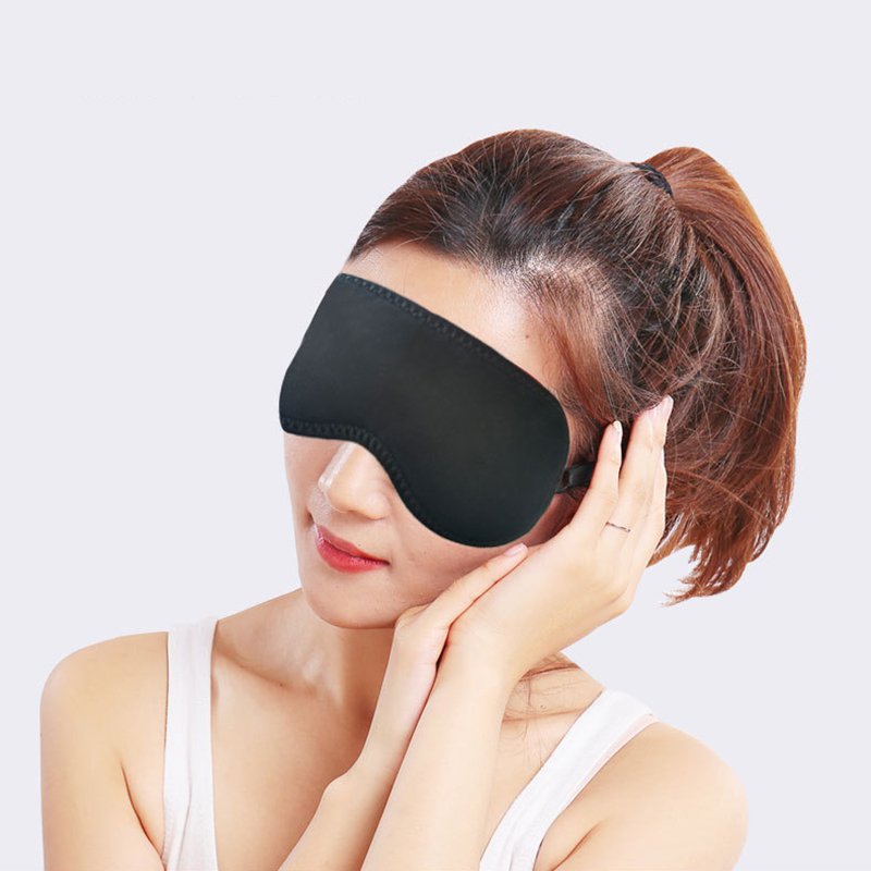 Masque de Sommeil Magnétique Noir Confortable