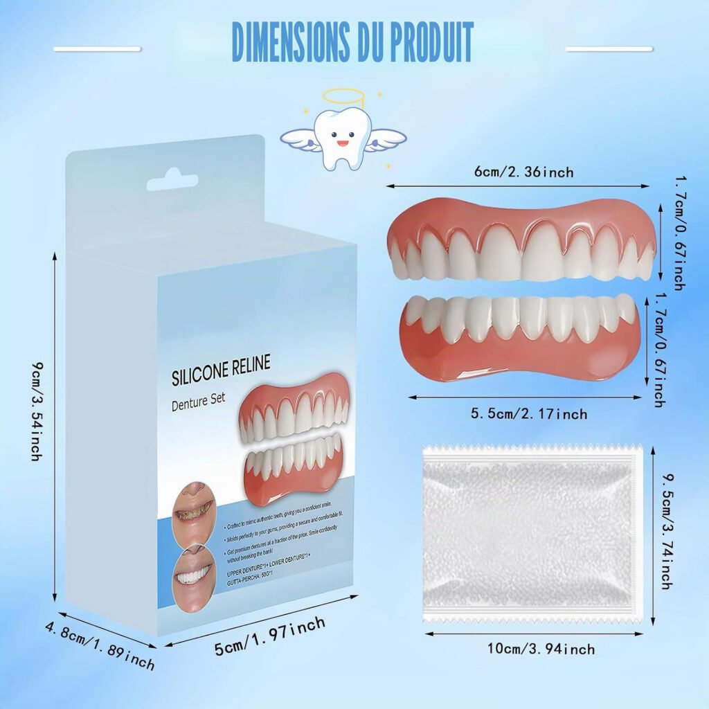 Kit Prothèse Dentaire Silicone pour Sourire Parfait