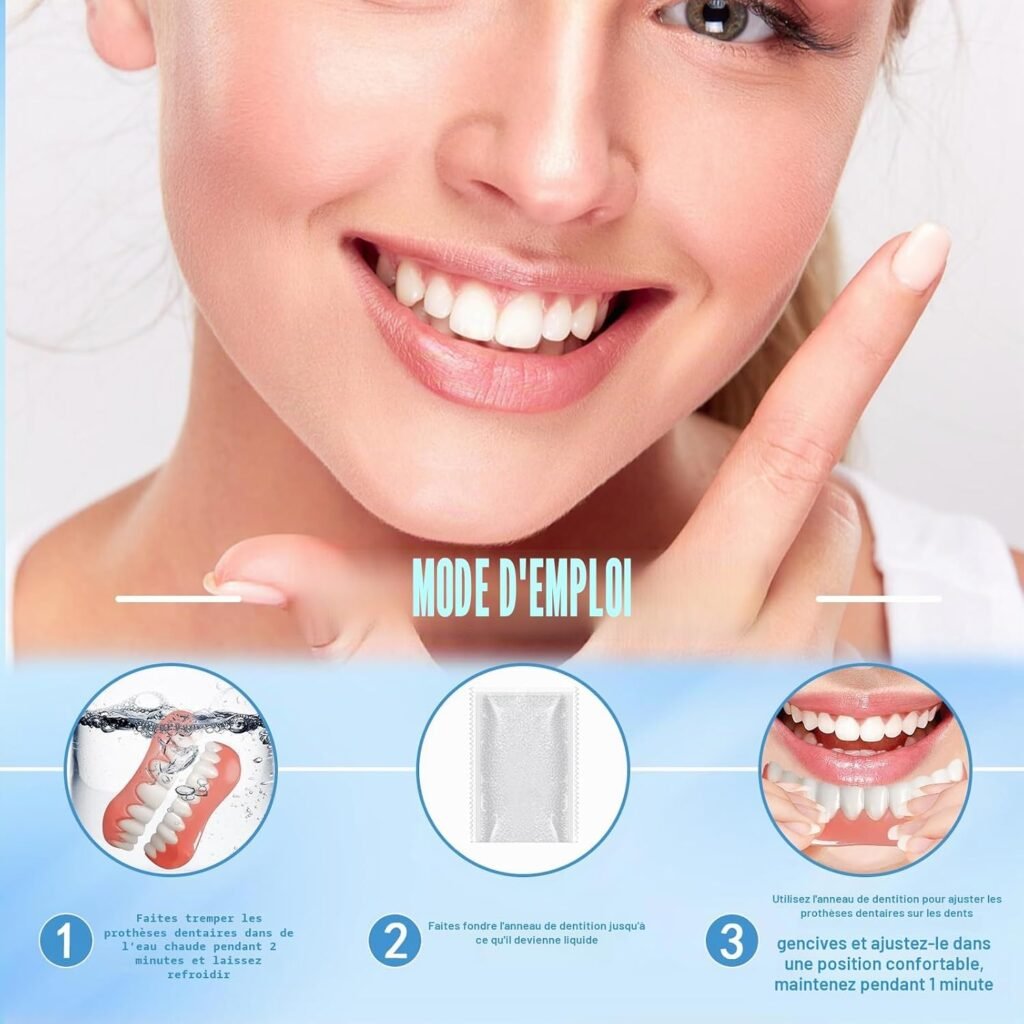 Kit Prothèse Dentaire Silicone pour Sourire Parfait