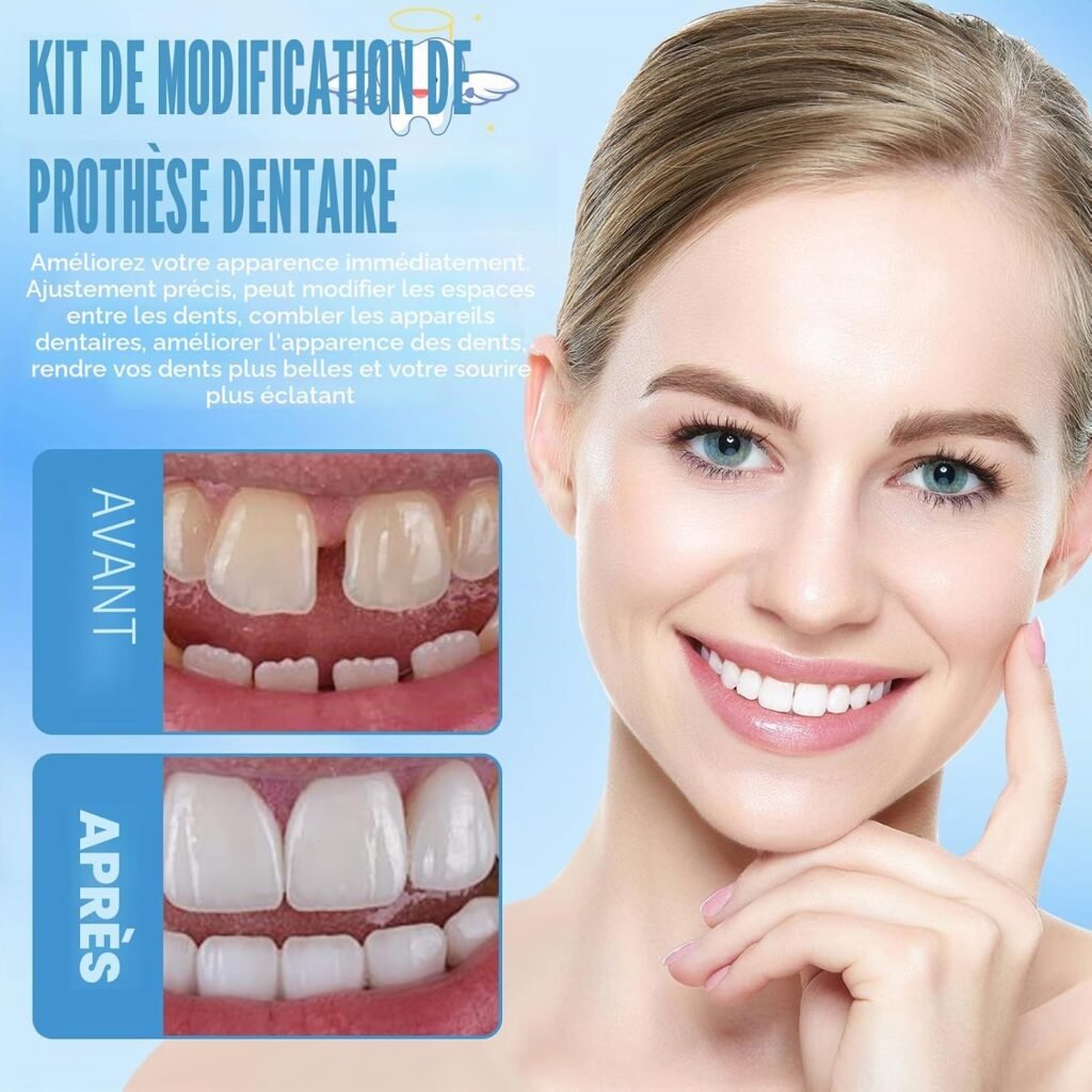 Kit Prothèse Dentaire Silicone pour Sourire Parfait