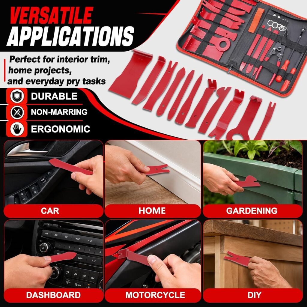 Kit 16 Outils Démontage Garniture Auto - Outils Intérieurs