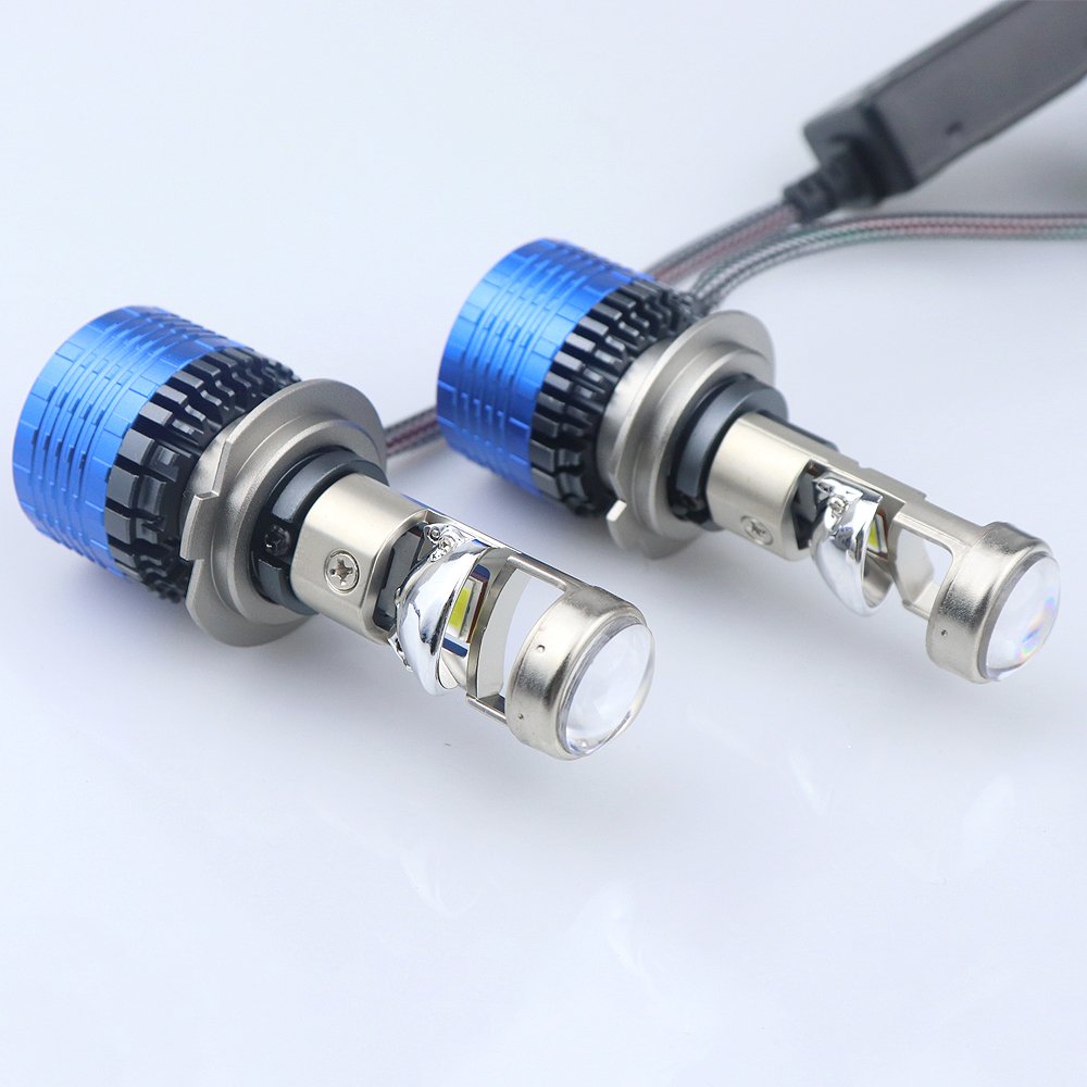 Ampoules LED H7 T80 avec Lentille - Éclairage puissant