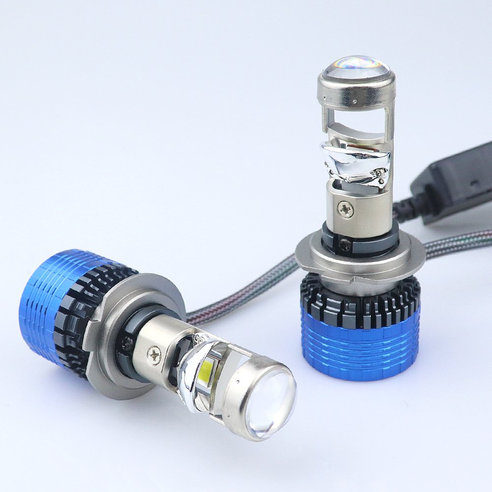 Ampoules LED H7 T80 avec Lentille - Éclairage puissant