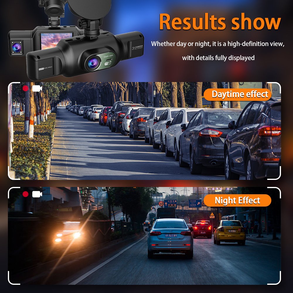 Dashcam 4 Canaux WiFi - Enregistrement Multi-Angles