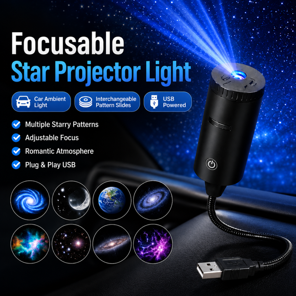 Projecteur Ciel Étoilé USB - Ambiance Cosmique Apaisante