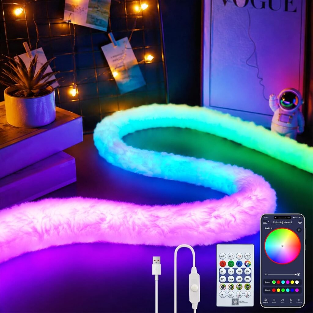 Bande LED RGBIC 5M USB App Control - Éclairage d'ambiance 360°