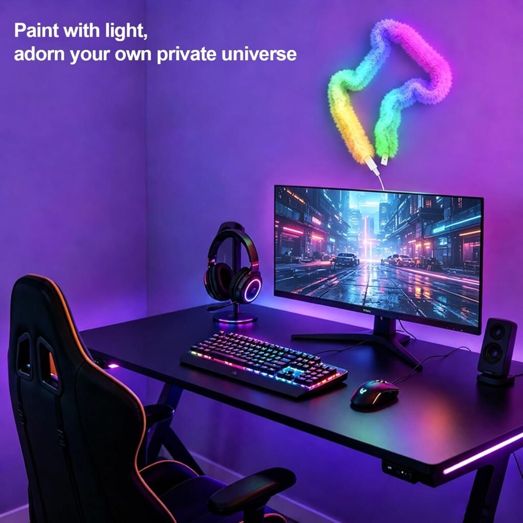 Bande LED RGBIC Intelligente - Éclairage Ambiant 360° USB