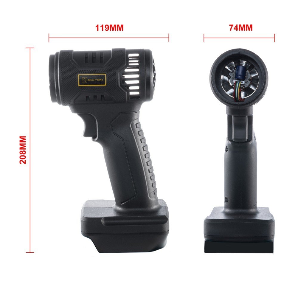 Ventilateur Turbo 18V LI-ION sans fil - Nettoyage et Séchage Rapides