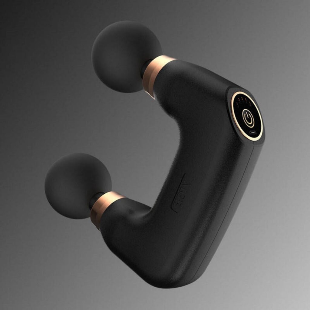Pistolet de Massage Double Tête Électrique FL-818 - Relaxation Musculaire