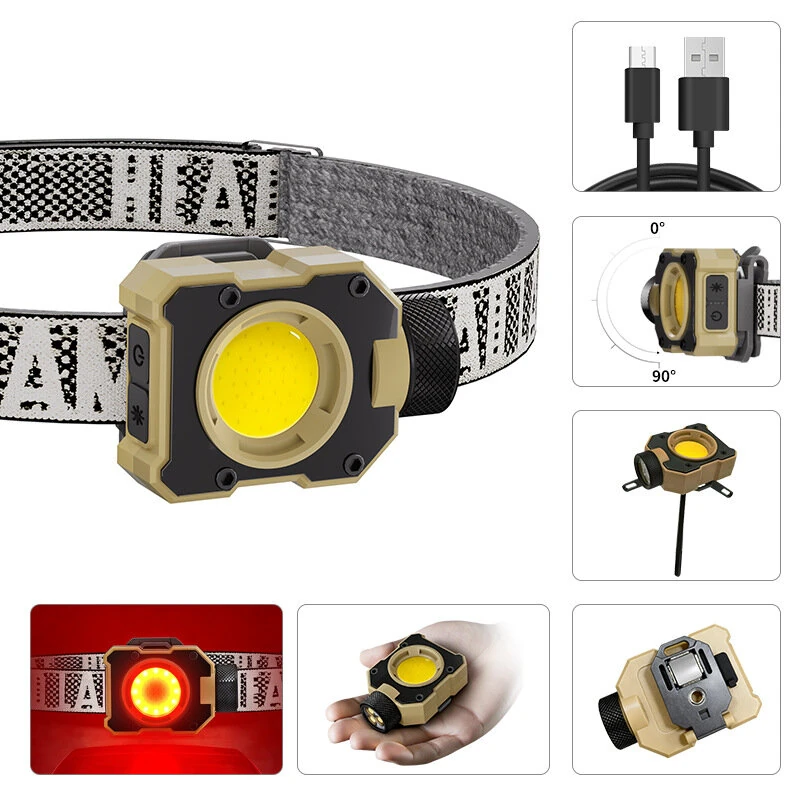 Lampe Frontale LED Multifonctionnelle avec Clip