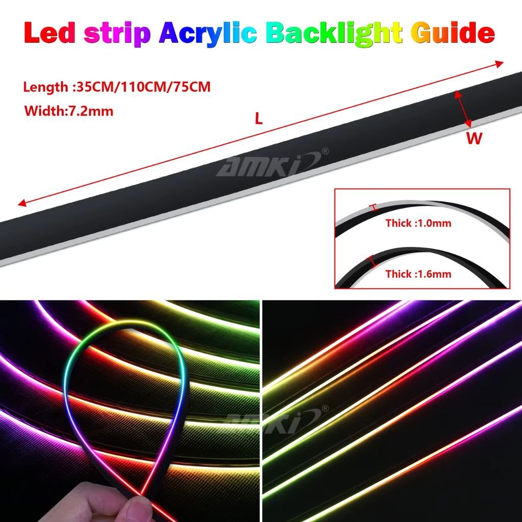 Kit Éclairage Ambiance LED RGBIC Acrylique Voiture