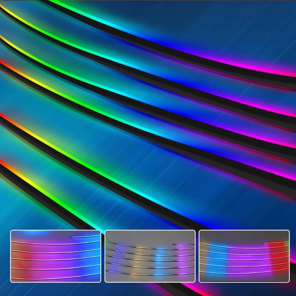 Kit Éclairage Ambiance LED RGBIC Acrylique Voiture