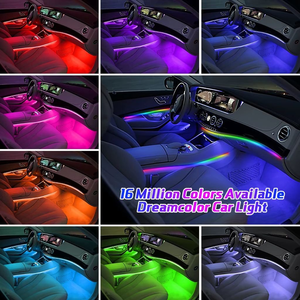Kit Éclairage Ambiance LED RGBIC Acrylique Voiture