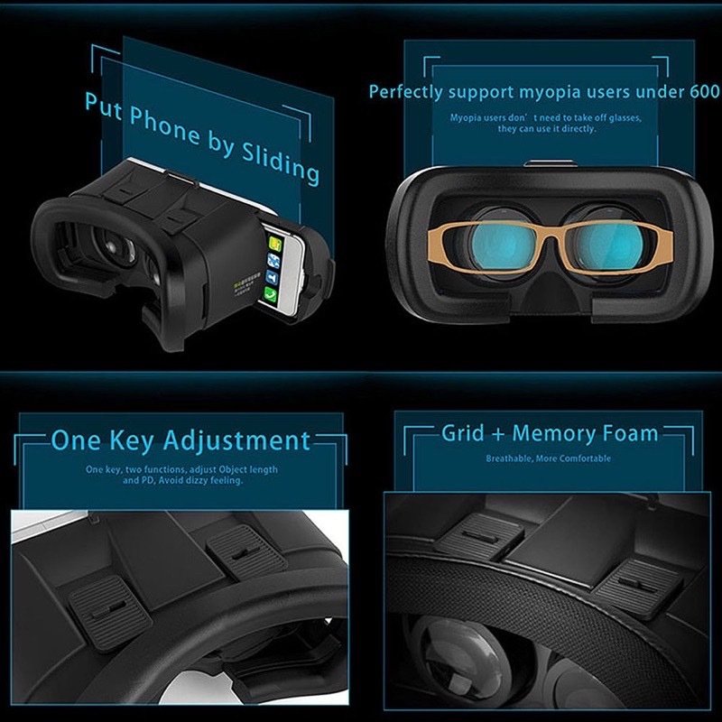 Lunettes VR BOX pour Smartphone - Expérience 3D