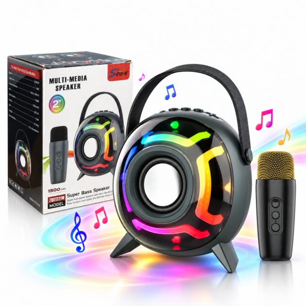 Haut-Parleur Bluetooth Portable avec Micro Super Bass