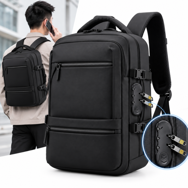 Sac à dos ordinateur 17.3" antivol grande capacité