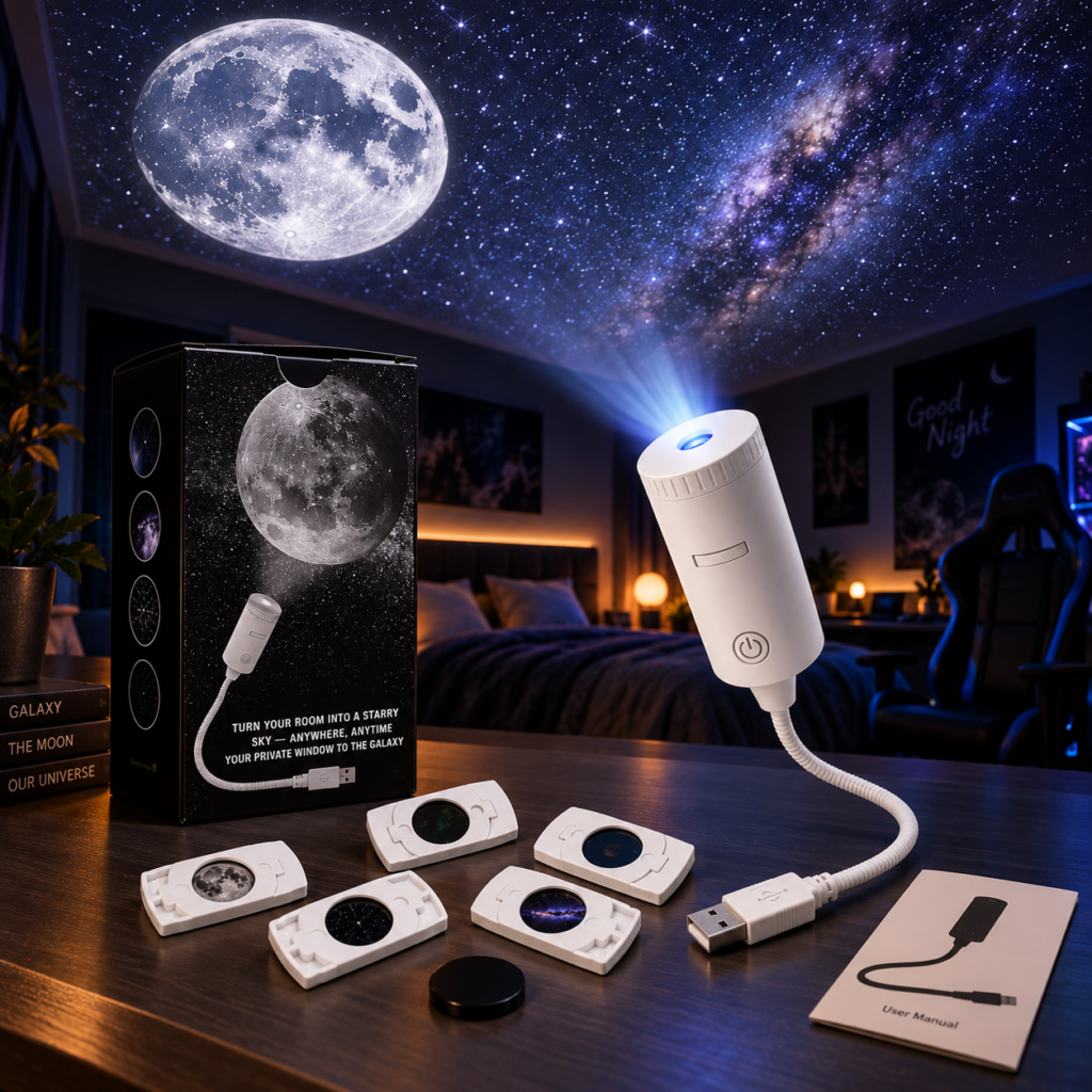 Projecteur Ciel Étoilé USB - Ambiance Cosmique Apaisante
