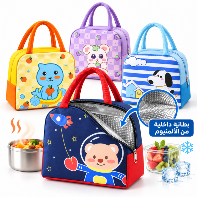 Sac à déjeuner isotherme motif Kawaii - Conservation des repas