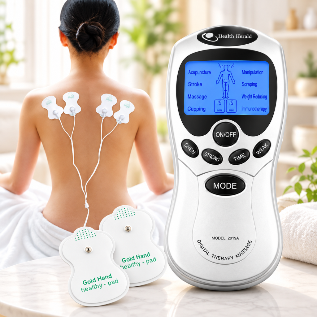 Appareil TENS Digital – 8 Modes de Stimulation pour relaxation musculaire