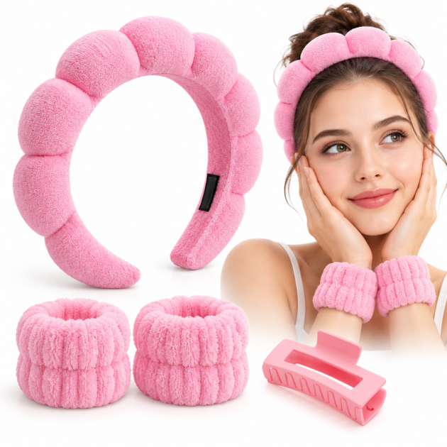 Ensemble de Soin du Visage 4 Pièces — Routine Beauté Facile et Hygiène
