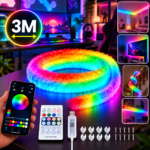Bande LED RGBIC 3M USB - Éclairage d'ambiance 360°
