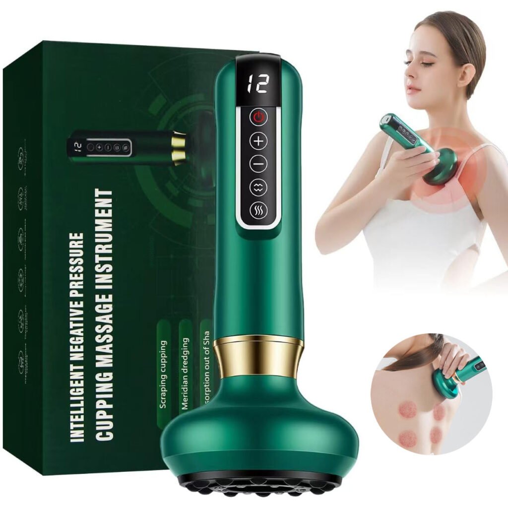 Massage Gua Sha Électrique Rechargeable USB Chauffant Anti-Cellulite