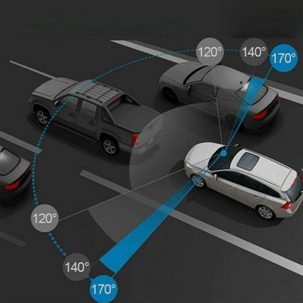 Rétroviseur avec Caméra Dashcam FHD 1080P 4.3" – Double Caméra & Sécurité Intelligente