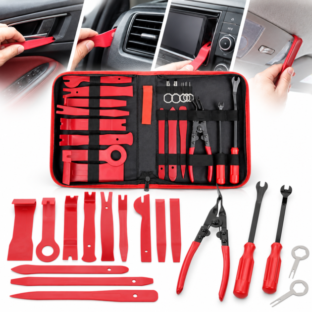 Kit 16 Outils Démontage Garniture Auto - Outils Intérieurs