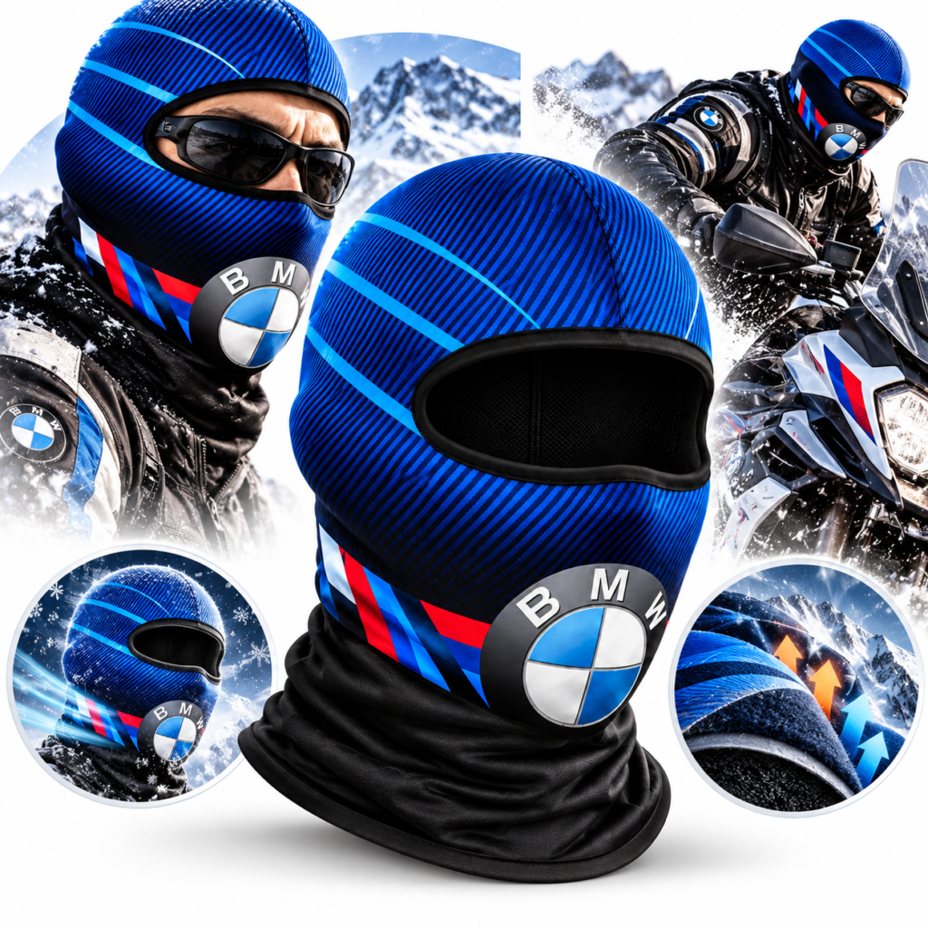 Cagoule Moto Thermique BMW - Protection intégrale hiver