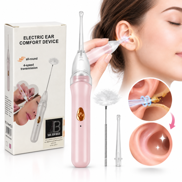 Nettoyeur d'oreilles électrique YX-812 - 4 vitesses pour une hygiène quotidienne