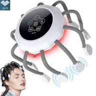 Masseur de Cuir Chevelu Sans Fil 10 Points de Vibration – Rechargeable USB & Relaxation Multi-Fréquences
