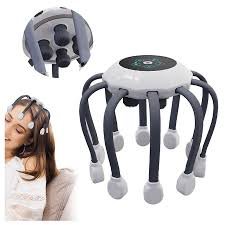 Masseur de Cuir Chevelu Sans Fil 10 Points de Vibration – Rechargeable USB & Relaxation Multi-Fréquences