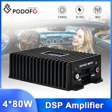 Amplificateur Audio Voiture DSP 80W × 4 avec Égaliseur EQ 4 Canaux – Son Hi-Fi Haute Performance