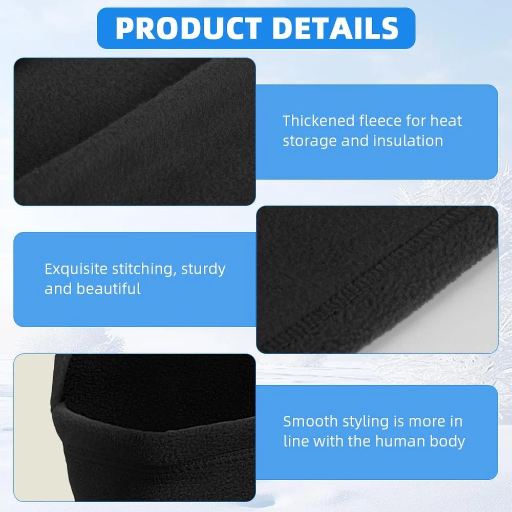 Balaclava Hiver Thermique Premium – Bonnet Ski Polaire avec Cagoule & Cache-Cou