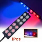 Feux Stroboscopiques LED 12-24V Rouge/Bleu - Sécurité Véhicules
