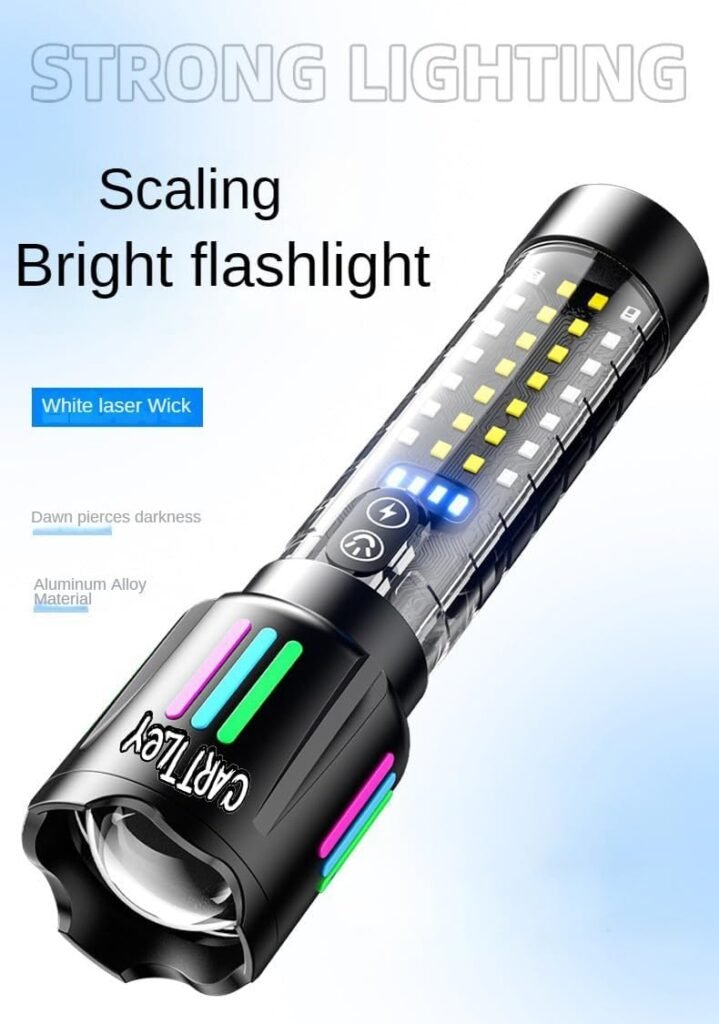 Lampe Torche Tactique LED 1000LM USB-C Rechargeable