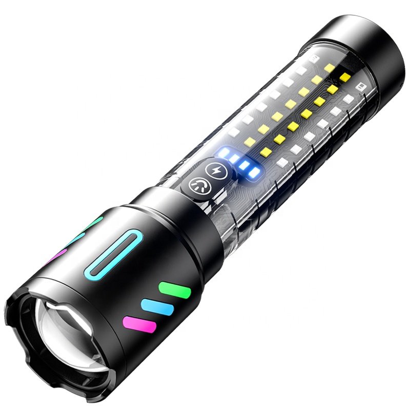 Lampe Torche Tactique LED 1000LM USB-C Rechargeable