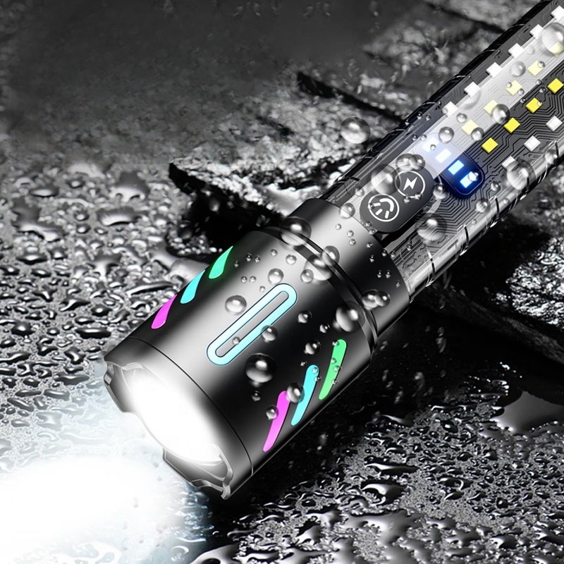 Lampe Torche Tactique LED 1000LM USB-C Rechargeable