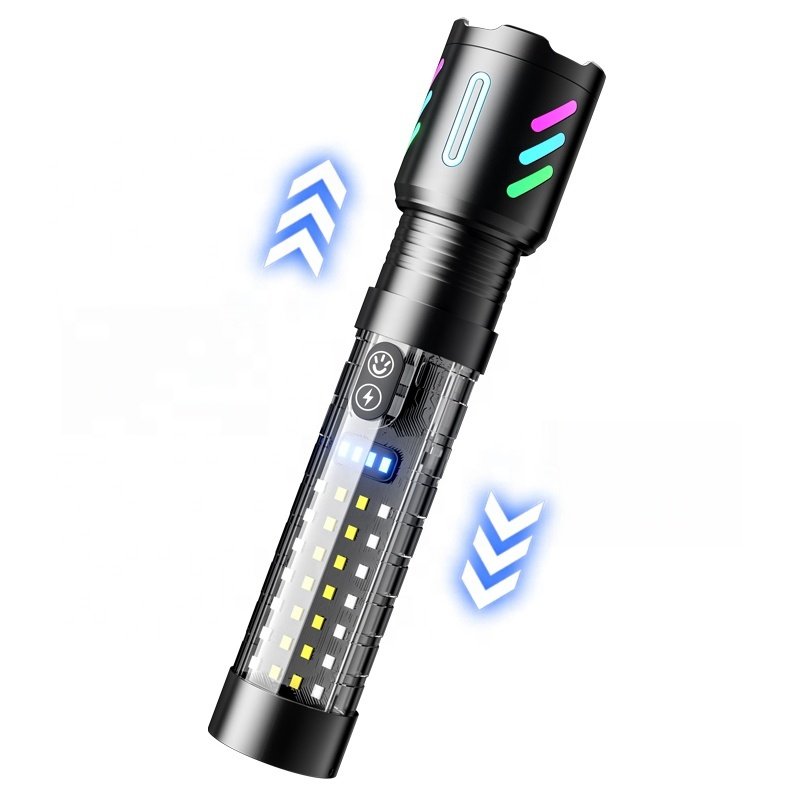 Lampe Torche Tactique LED 1000LM USB-C Rechargeable