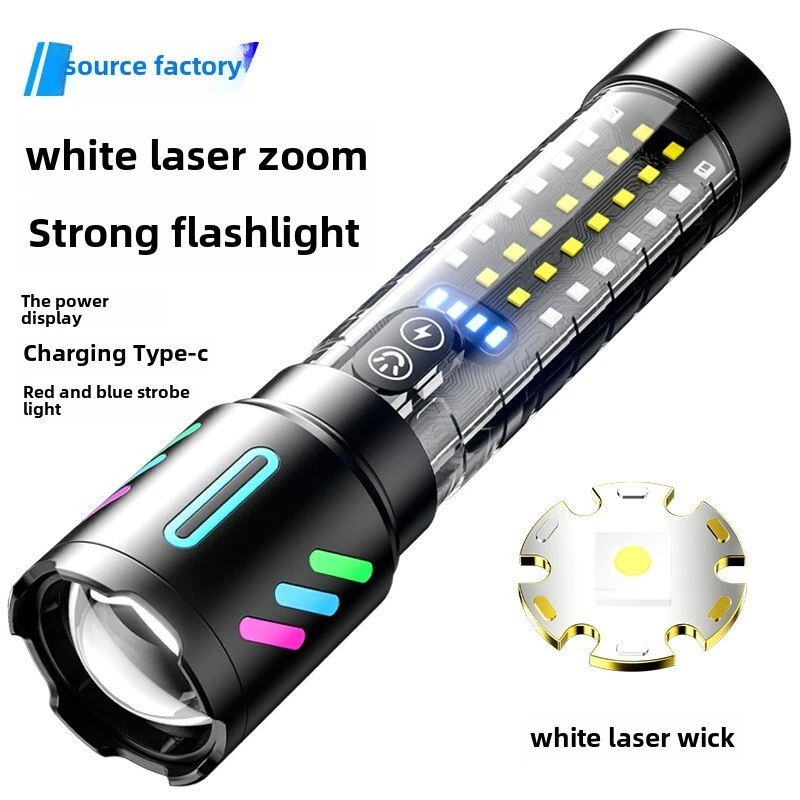 Lampe Torche Tactique LED 1000LM USB-C Rechargeable