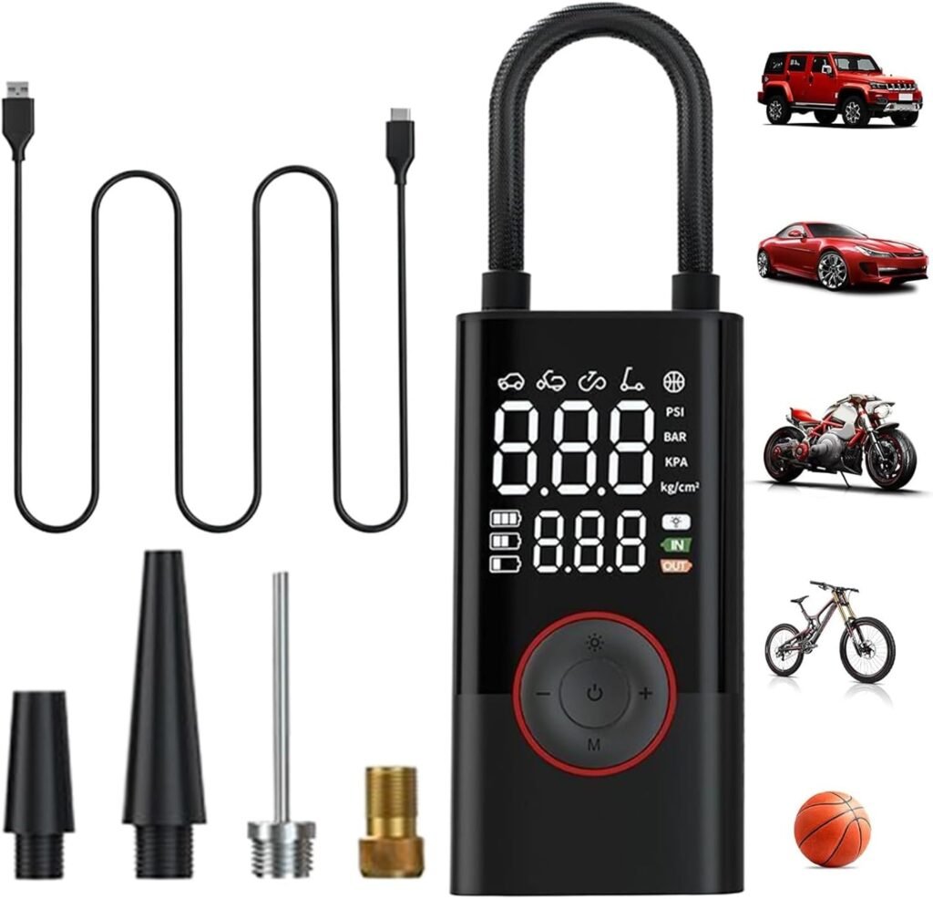 Gonfleur Pneu Portable 150 PSI Sans Fil - Compresseur Air Voiture