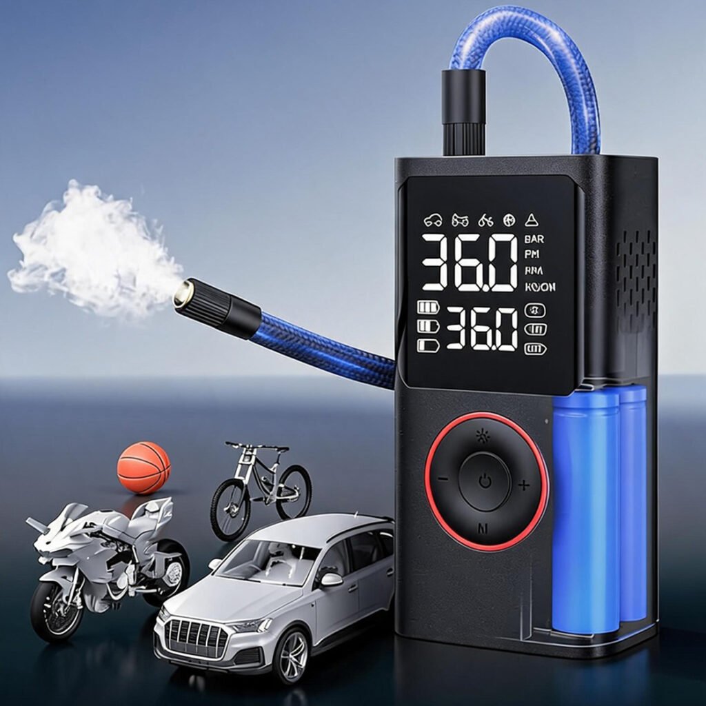 Gonfleur Pneu Portable 150 PSI Sans Fil - Compresseur Air Voiture